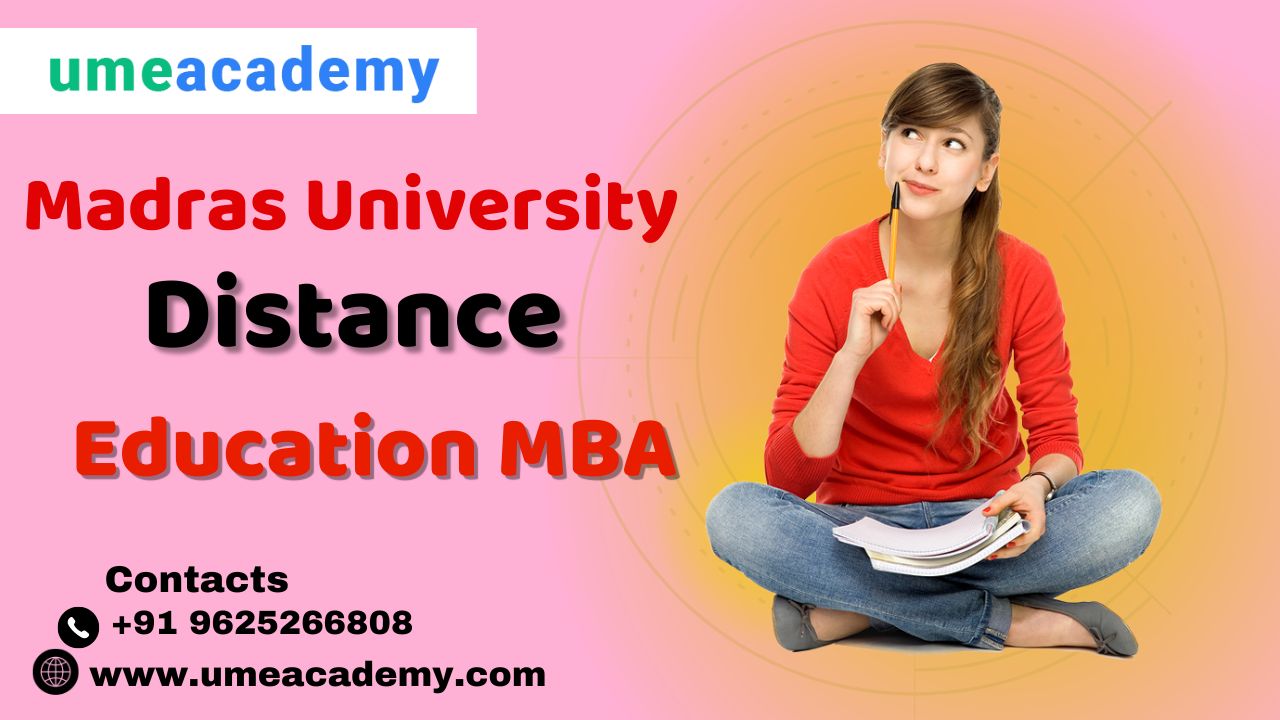 Madras University Distance Education Mba